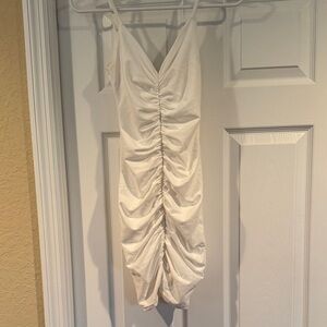SHEIN Cream Sleeveless Dress